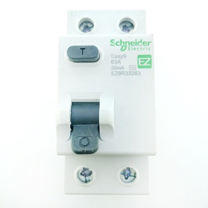 Schneider Electric Easy9 EZ9R33263 63A 63 Amp 30mA RCD 2 Double Pole Circuit Breaker